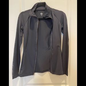NWOT ALO Black Sheer Panel Zip-Up Jacket XS